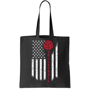 America Volleyball Flag Tote Bag