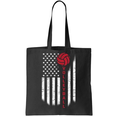 America Volleyball Flag Tote Bag