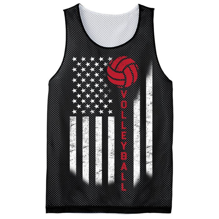 America Volleyball Flag Mesh Reversible Basketball Jersey Tank