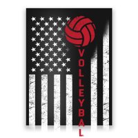 America Volleyball Flag Poster