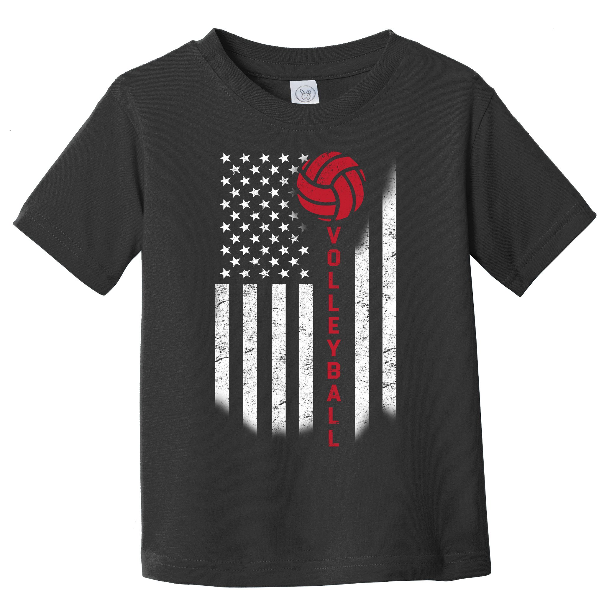 America Volleyball Flag Toddler T-Shirt