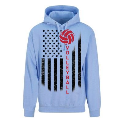 America Volleyball Flag Unisex Surf Hoodie