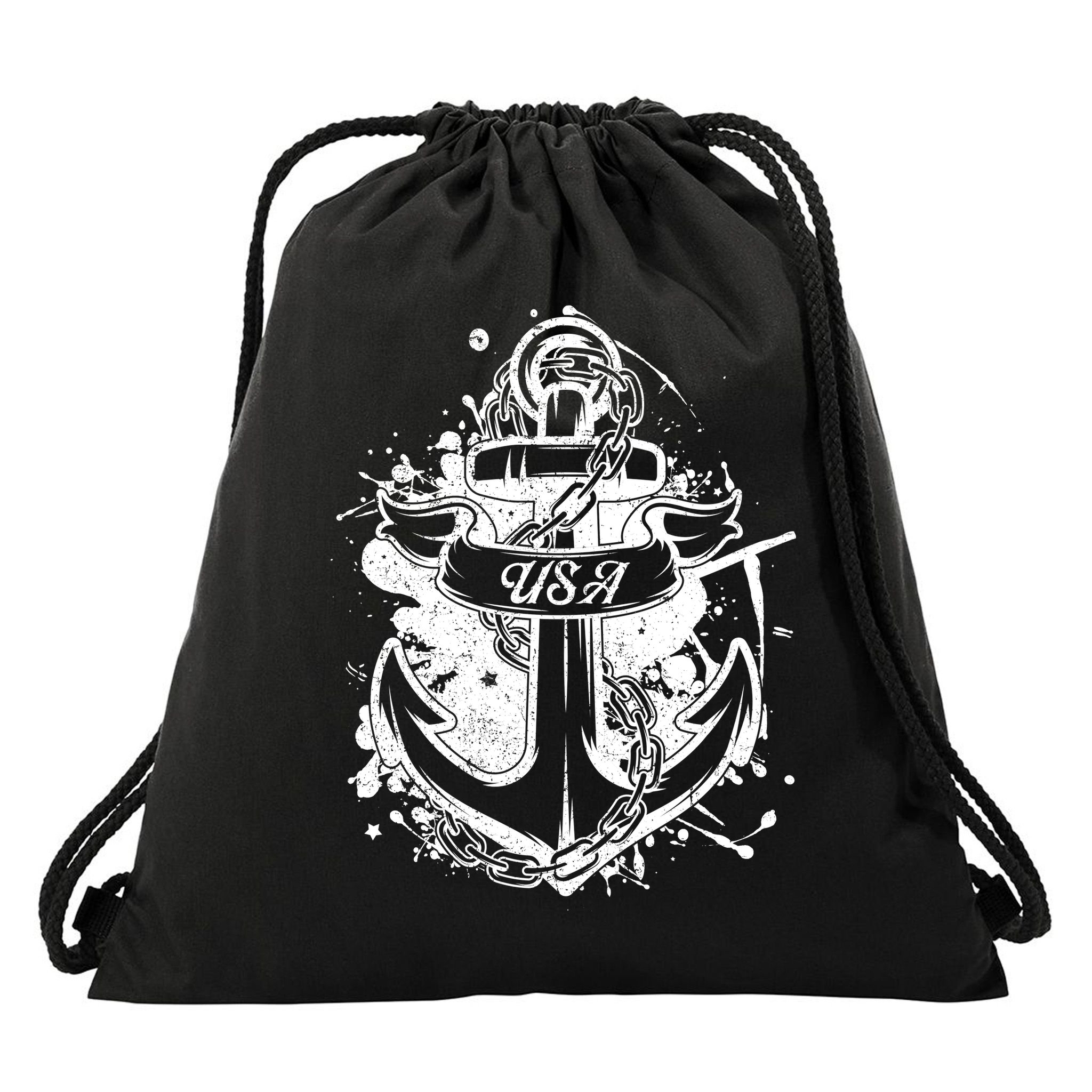 American Anchor USA Drawstring Bag