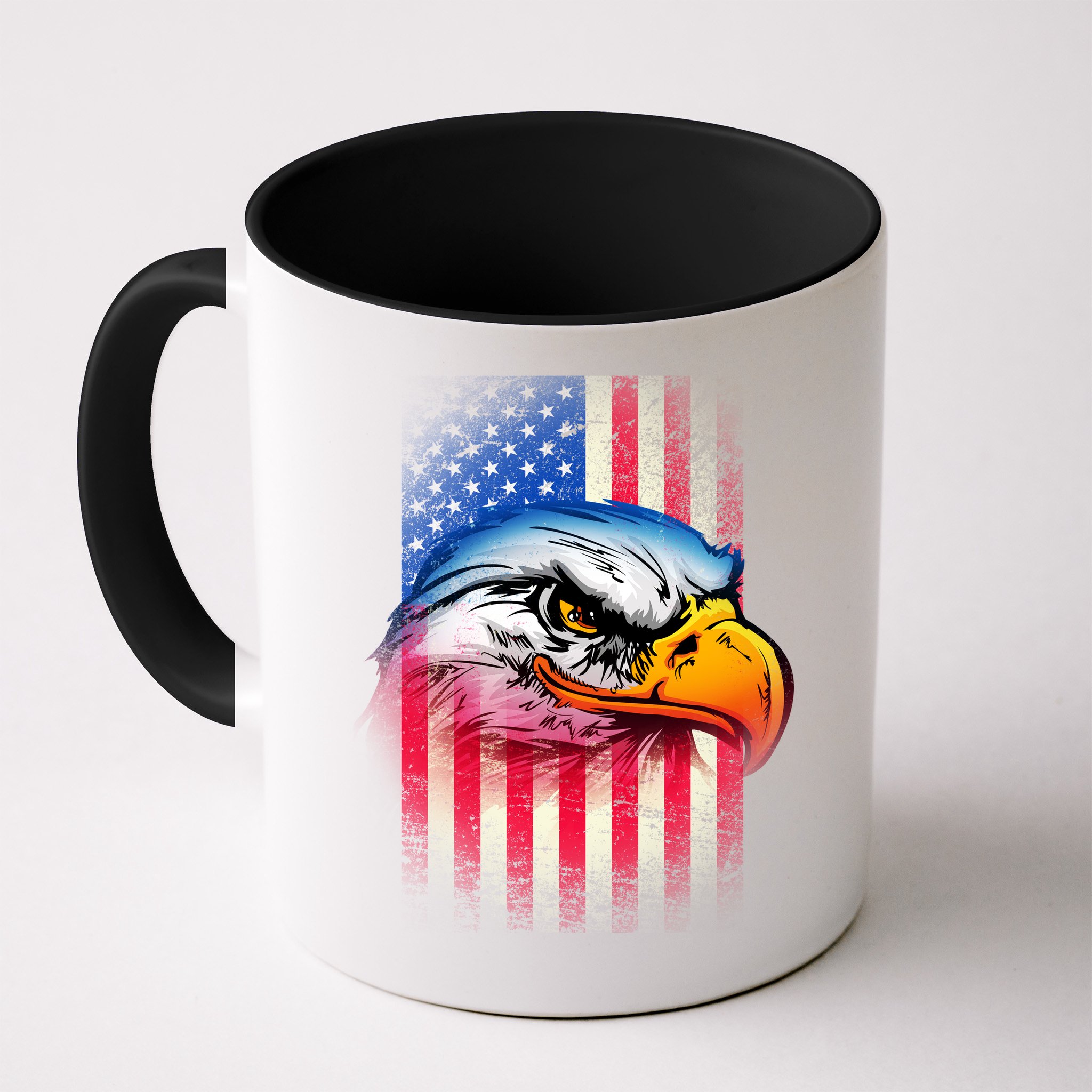 American Bald Eagle Flag Mug