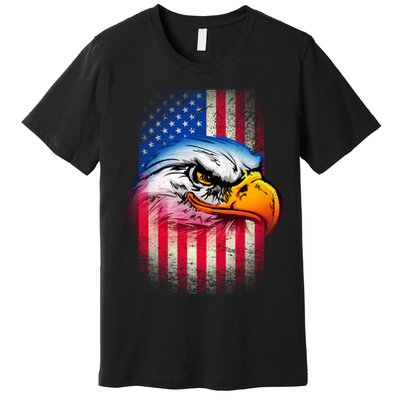 American Bald Eagle Flag Premium T-Shirt