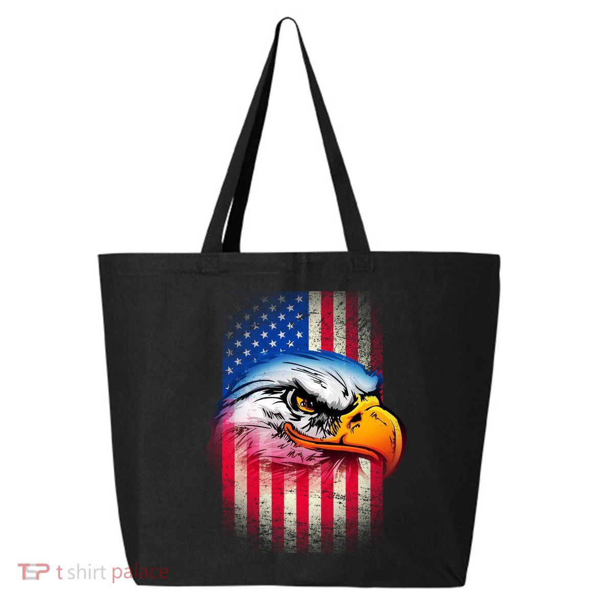 American Bald Eagle Flag 25L Jumbo Tote