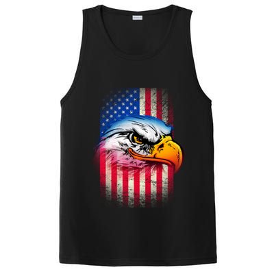 American Bald Eagle Flag PosiCharge Competitor Tank