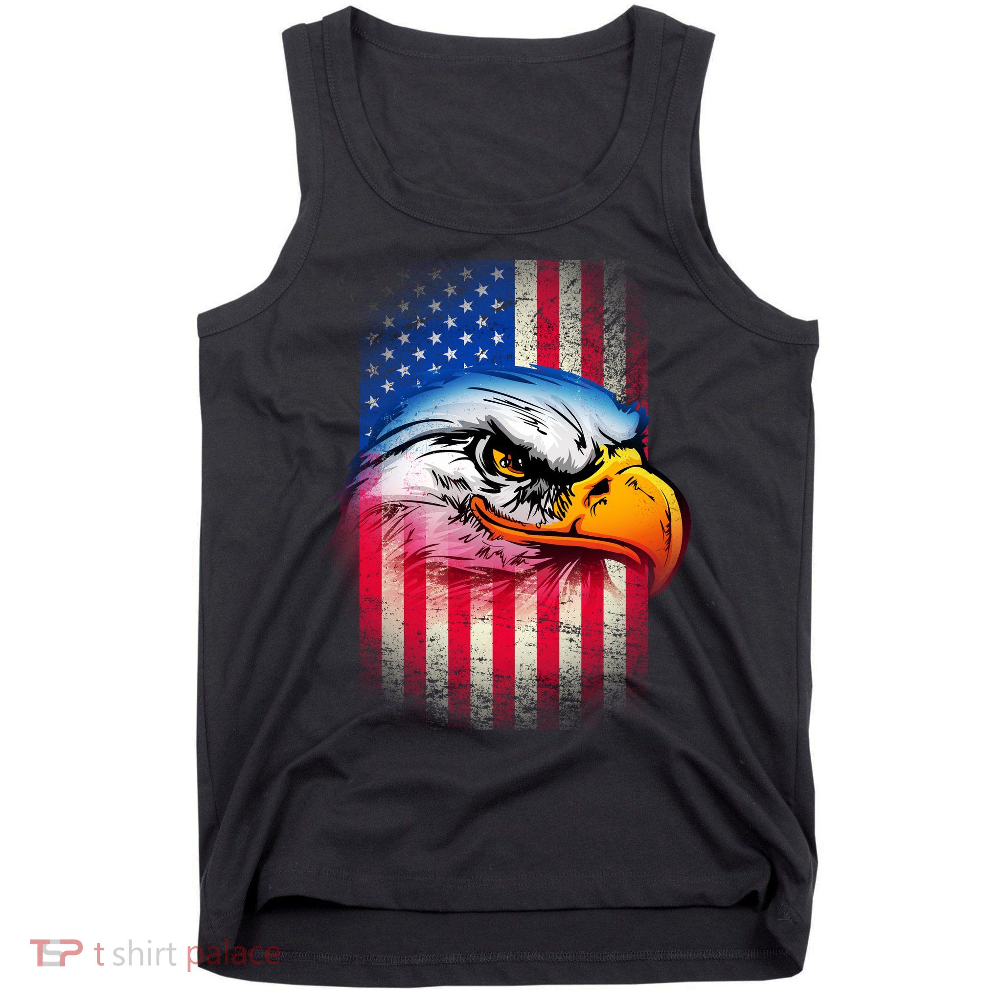 American Bald Eagle Flag Tank Top