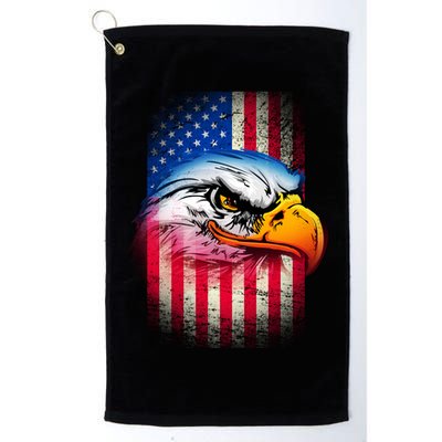 American Bald Eagle Flag Golf Towel