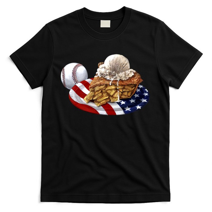 American Baseball And USA Pie T-Shirt
