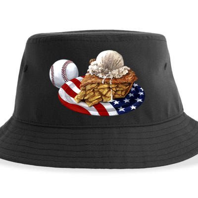 American Baseball And USA Pie Sustainable Bucket Hat