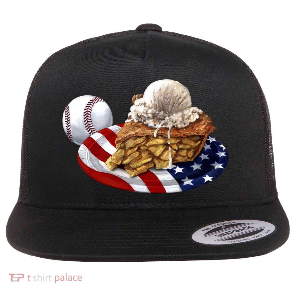 American Baseball And USA Pie Flatbill Hat