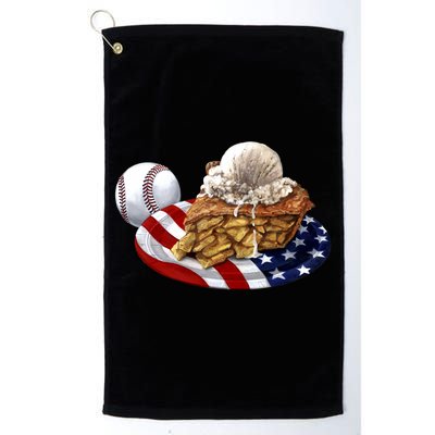 American Baseball And USA Pie Golf Towel