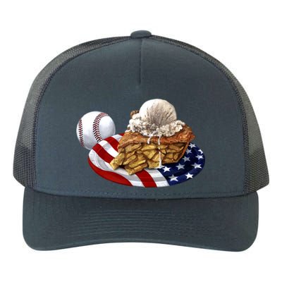 American Baseball And USA Pie Yupoong Adult 5-Panel Trucker Hat