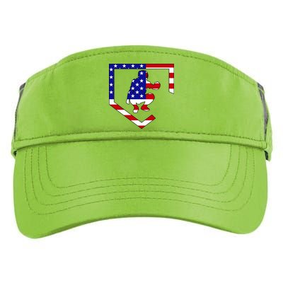 American Baseball Catcher Flag Adult Drive Performance Visor