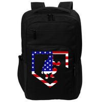 American Baseball Catcher Flag Impact Tech Backpack