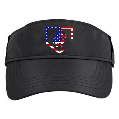 American Baseball Catcher Flag Adult Drive Performance Visor