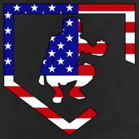 American Baseball Catcher Flag 11oz C Handle Ceramic Mug
