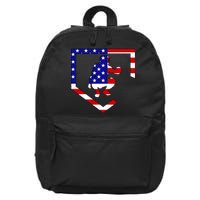 American Baseball Catcher Flag 16 in Basic Backpack