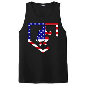 American Baseball Catcher Flag PosiCharge Competitor Tank