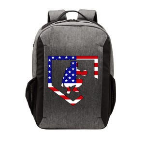 American Baseball Catcher Flag Vector Backpack