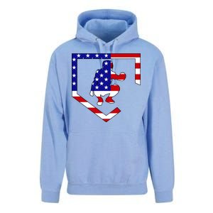 American Baseball Catcher Flag Unisex Surf Hoodie