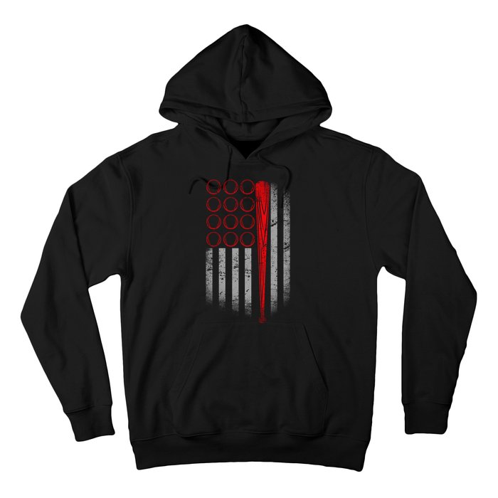 American Baseball Flag Hoodie