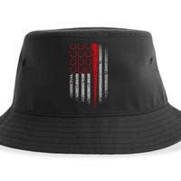 American Baseball Flag Sustainable Bucket Hat