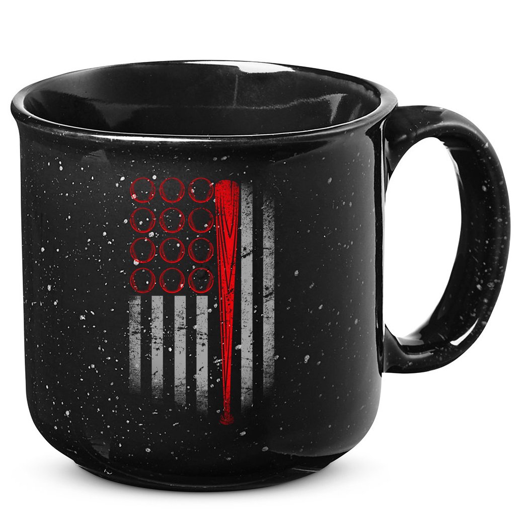 American Baseball Flag 15oz Campfire Ceramic Mug