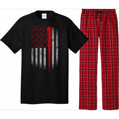 American Baseball Flag Pajama Set