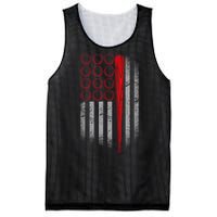 American Baseball Flag Mesh Reversible Basketball Jersey Tank