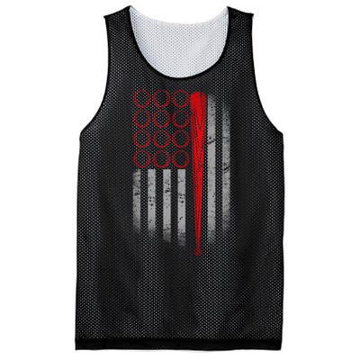 American Baseball Flag Mesh Reversible Basketball Jersey Tank