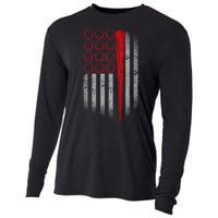 American Baseball Flag Cooling Performance Long Sleeve Crew