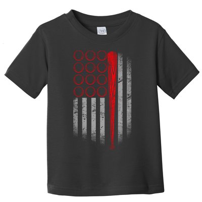 American Baseball Flag Toddler T-Shirt