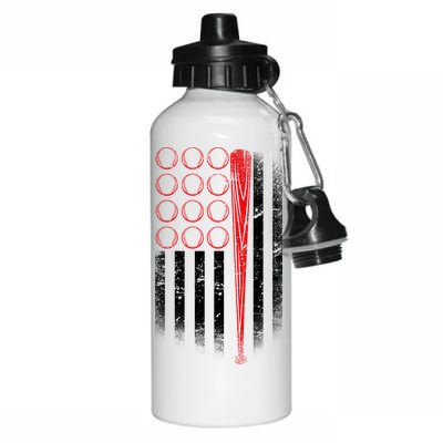 American Baseball Flag Aluminum Water Bottle