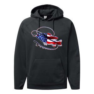 American Bass Fishing Performance Fleece Hoodie