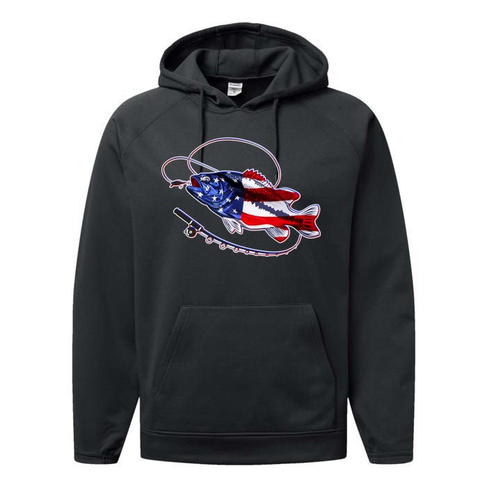 American Bass Fishing Performance Fleece Hoodie