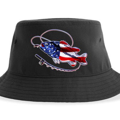 American Bass Fishing Sustainable Bucket Hat