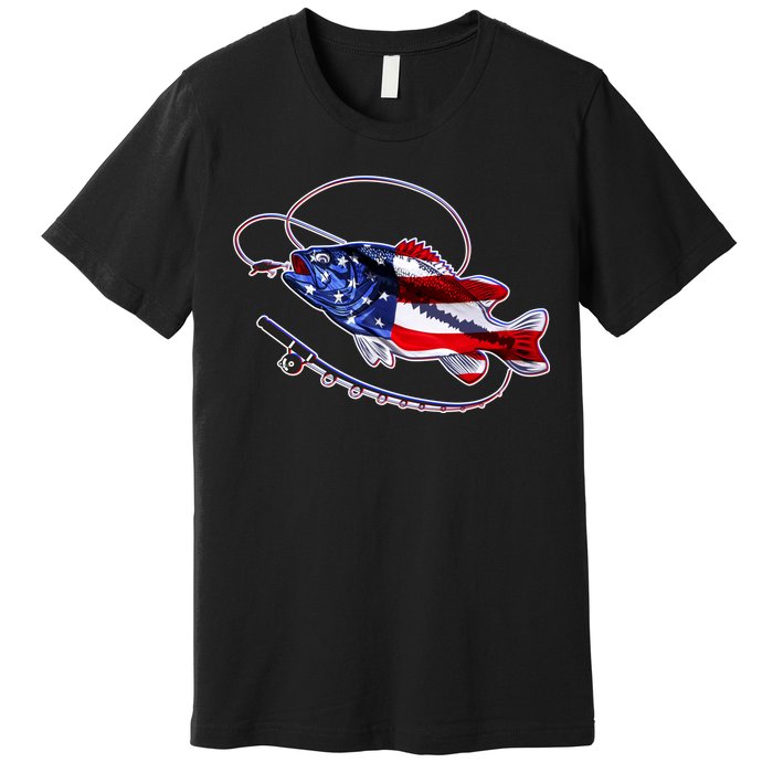 American Bass Fishing Premium T-Shirt