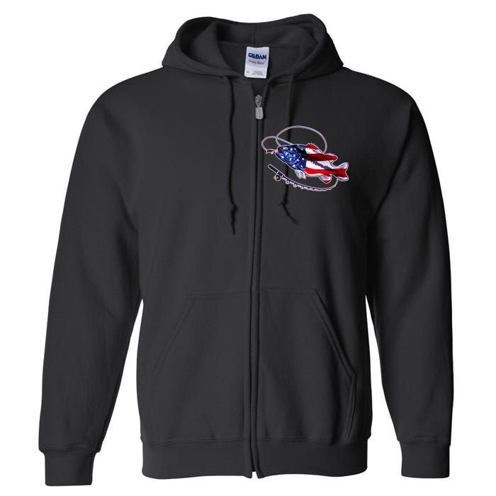 American Bass Fishing Full Zip Hoodie