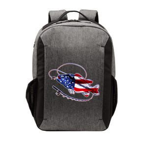 American Bass Fishing Vector Backpack