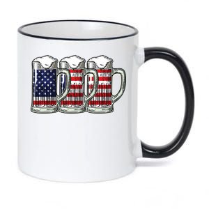 American Beer 11oz Black Color Changing Mug