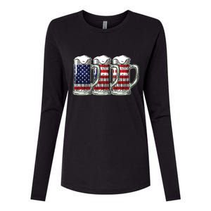 American Beer Womens Cotton Relaxed Long Sleeve T-Shirt