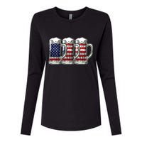 American Beer Womens Cotton Relaxed Long Sleeve T-Shirt