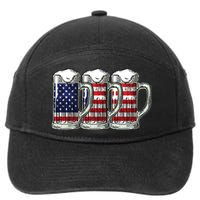 American Beer 7-Panel Snapback Hat