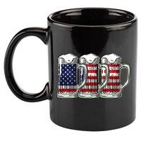 American Beer 11oz C Handle Ceramic Mug
