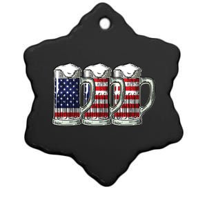 American Beer Ceramic Star Ornament