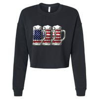 American Beer Cropped Pullover Crew