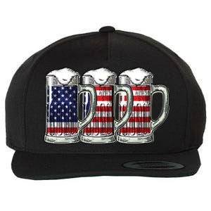 American Beer Wool Snapback Cap