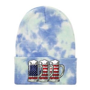 American Beer Tie Dye 12in Knit Beanie